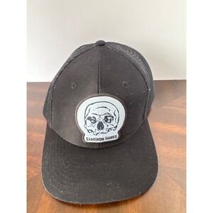 Cameron Hanes Skull Patch Black Trucker Hat Snapback GoBigFly BG-420